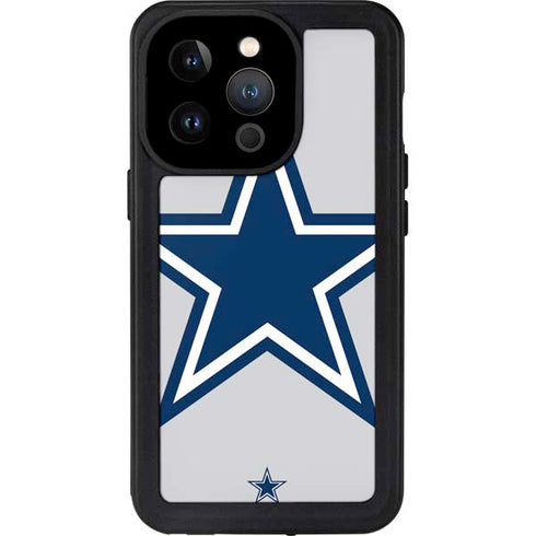 NFL Dallas Cowboys Large Logo iPhone 15 Pro Waterproof Case
